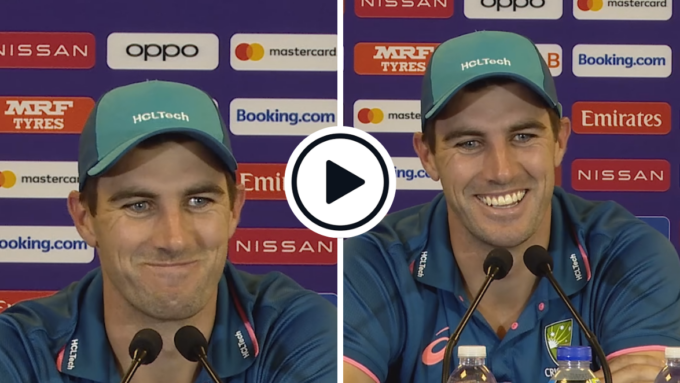 Watch: Pat Cummins laughs while being asked about England's defeat to Sri Lanka | CWC 2023