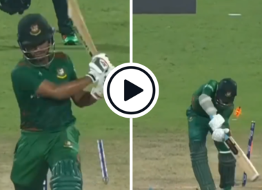 Watch: Mohammad Wasim strikes twice in one over with impeccable reverse swing