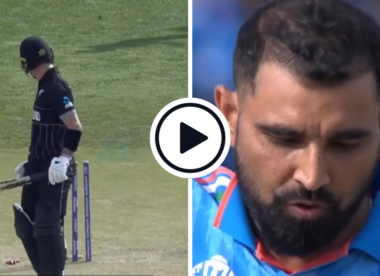 Watch: Mohammed Shami bowls Will Young with his first ball of World Cup 2023