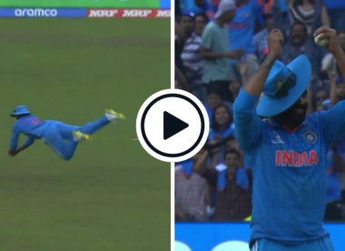 Watch: Ravindra Jadeja gestures for 'fielding medal' after taking flying two-handed catch at point