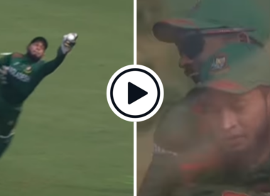 Watch: 36-year-old Mushfiqur Rahim takes one-handed diving catch of the tournament contender