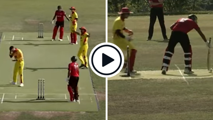 Watch: The first ‘hit the ball twice’ dismissal in internationals, three months before Mathews’ ‘timed out’