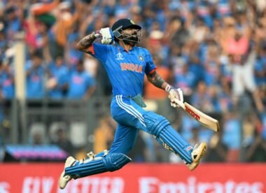 Virat Kohli brings up record-breaking 50th ODI hundred in World Cup semi-final against New Zealand