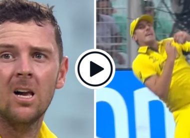 Watch: Josh Hazlewood continues hold over dangerman Quinton de Kock with wicket in impeccable new-ball spell | CWC 2023