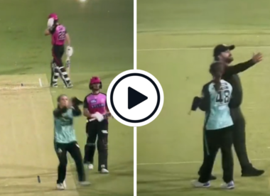 Watch: Amelia Kerr cops rare five-run penalty by catching ball with towel in WBBL