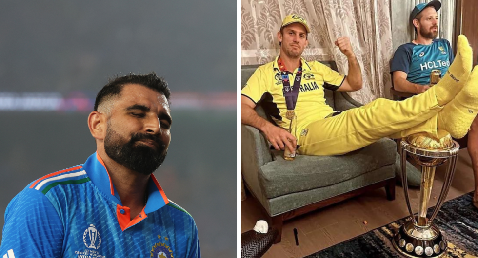 Mohammed Shami disapproves Mitchell Marsh putting feet on World Cup trophy