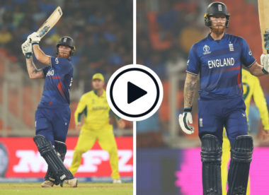 Watch: Ben Stokes hits brutal pull for six off Mitchell Starc to bring up first 2023 World Cup fifty