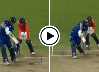 Watch: Ben Stokes smashes 24 runs off one over en route to maiden World Cup ton