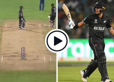 Watch: Mark Chapman sacrifices his wicket in horrible running mix-up with Daryl Mitchell