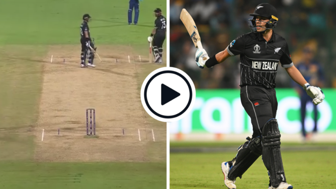 Watch: Mark Chapman sacrifices his wicket in horrible running mix-up with Daryl Mitchell