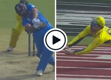 Watch: 'Is that a match-turner?' - Travis Head takes sensational diving catch running backwards to end Rohit Sharma's blitz