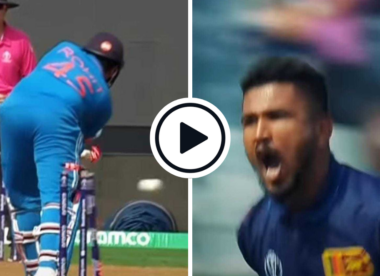 Watch: Rohit Sharma departs second ball, loses off stump to vicious Dilshan Madushanka cutter