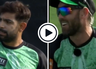 Watch: 'Come on, you bowl 150 mate' - Mic'd up Glenn Maxwell denies Haris Rauf long on during BBL game