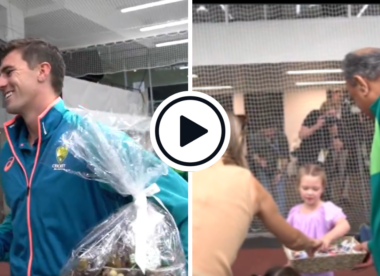 Watch: Pakistan squad bring Christmas gifts for Australian players on eve of Boxing Day Test