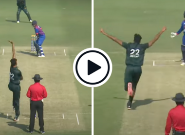 Watch: Two-metre tall Pakistan speedster Mohammad Zeeshan takes six wickets v Nepal in U19 Asia Cup
