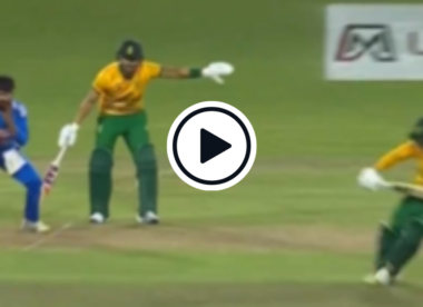 Watch: India pull off three-fielder run out with both South Africa batters at same end following horrific mix-up