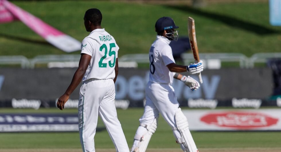 Virat Kohli and Kagiso Rabada, South Africa-India Test series 2021/22