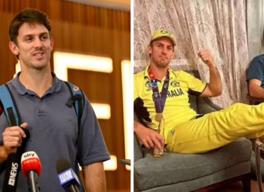 Mitchell Marsh: 'No disrespect meant' in photo of feet on World Cup trophy