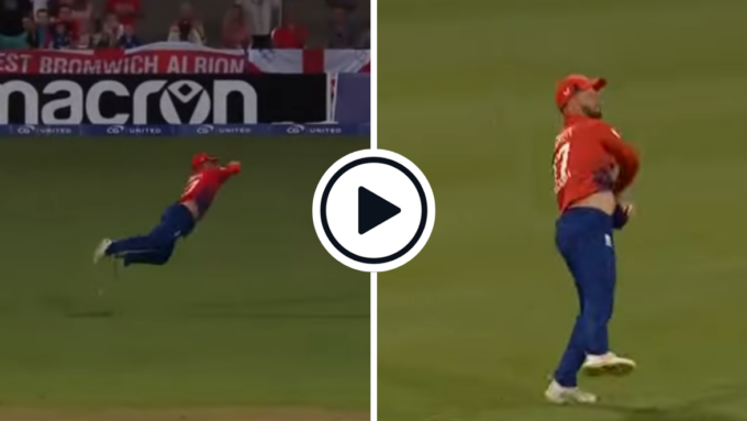 Watch: Ben Duckett takes spectacular flying catch to break West Indies opening stand
