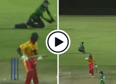 Watch: Wicketkeeping fumble costs Ireland victory in last-ball thriller against Zimbabwe
