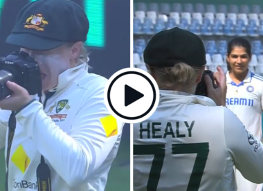 Watch: Alyssa Healy turns photographer to capture India victory picture after historic Test win