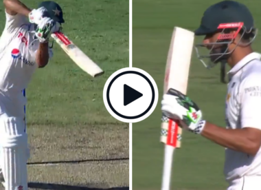 Watch: Shan Masood brings up 150 with glorious cover drive on Pakistan captaincy debut