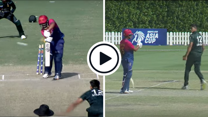Watch: Ubaid Shah gives UAE captain angry send-off, gets thumbs-up in response