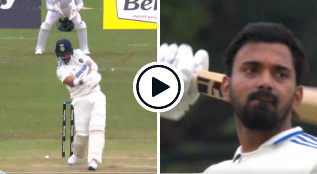 KL Rahul six to reach 100