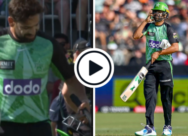Watch: 'Never seen anything like that' - Unprepared No.11 Haris Rauf walks out to bat without pads