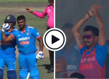 Watch: Sanju Samson caps off maiden ODI hundred with 'flexing bicep' celebration