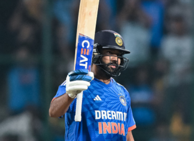 Rohit Sharma sets century world record to rescue India and ease captaincy concerns