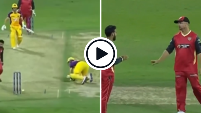 Watch: 'Wonderful sportsmanship' - Colin Munro withdraws run out appeal against Martin Guptill following fierce blow at non-striker's end