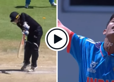 Watch: India U19 quick takes two wickets in first over with sharp inswingers to leave New Zealand reeling