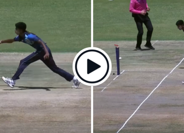 Watch: Freakish deflection off bowler runs out Namibia U19 batter, sparking dismal 56 all-out collapse