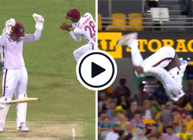 Watch: West Indies debutant cartwheels and somersaults to celebrate maiden Test wicket