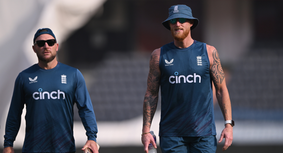 England head coach and captain Brendon McCullum and Ben Stokes, who have plenty of decisions to make ahead of the first Test v India