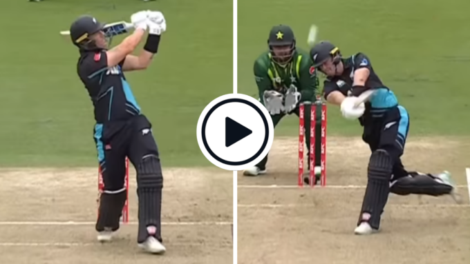 Watch: Finn Allen hits 16 sixes to equal world record en route to 137 against Pakistan