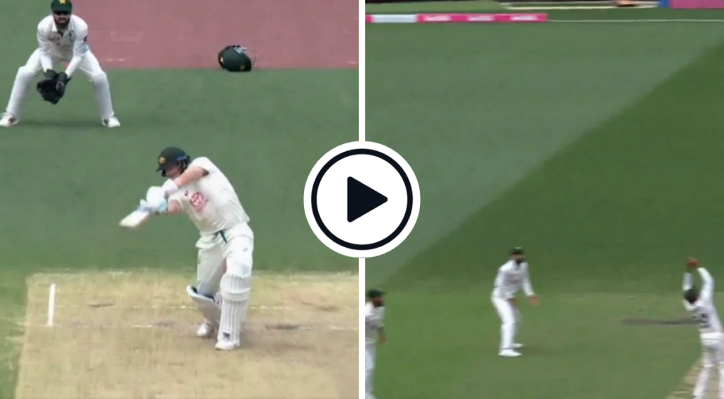 Steve Smith fell into an obvious fielding trap set on the third day of the New Year's Test between Australia and Pakistan