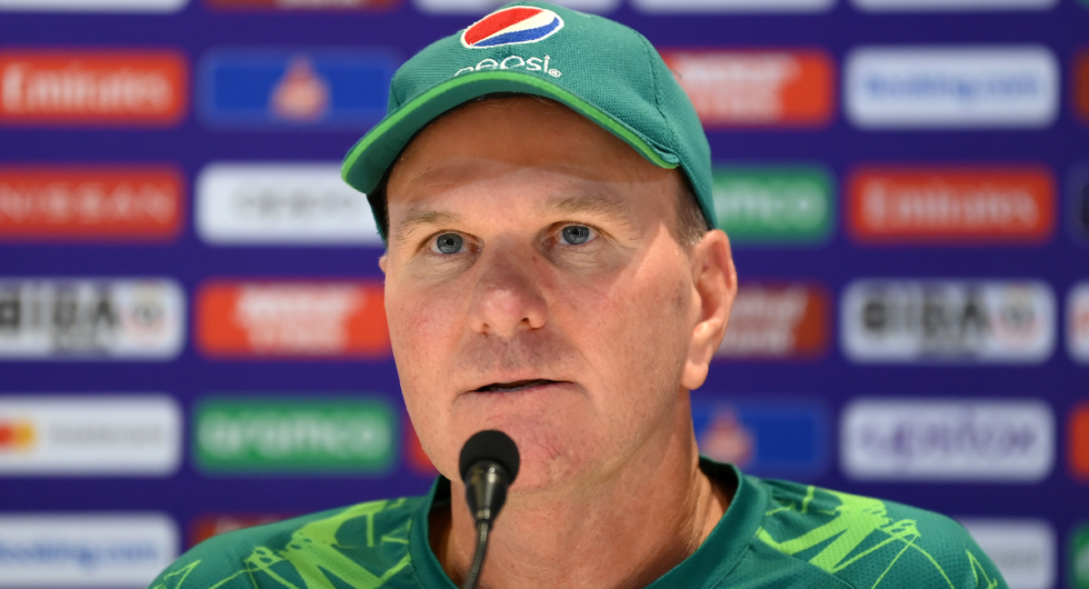 Grant Bradburn, Coach of Pakistan looks on during the ICC Men's Cricket World Cup India 2023 Pakistan & Bangladesh Net Sessions at Eden Gardens on October 30, 2023 in Kolkata, India.