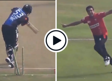 Watch: Uncapped Pakistan speedster Mohammad Imran nails yorker to strike with first ball in BPL career