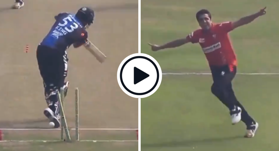 Mohammad Imran bowls Brandon King with first ball in BPL