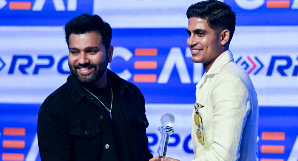 BCCI awards 2024: Rohit Sharma and Shubman Gill pose with a trophy