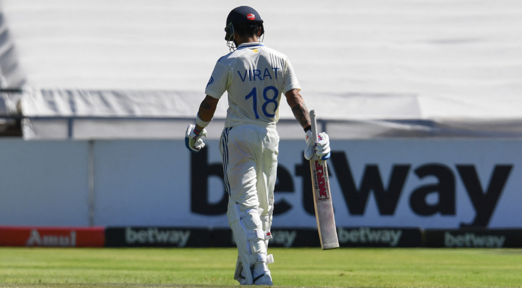 Virat Kohli walks off during day one of the India-South Africa Test at Newlands