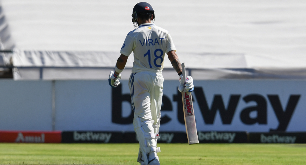 Virat Kohli walks off during day one of the India-South Africa Test at Newlands