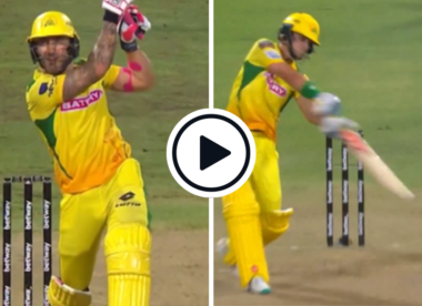 Watch: 98 runs in 5.4 overs – Faf du Plessis, Leus du Plooy pull off blistering chase in rain-hit SA20 game