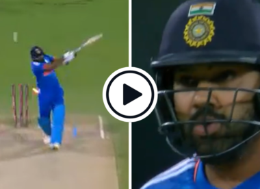 Watch: Rohit Sharma bowled for second consecutive duck on T20I return