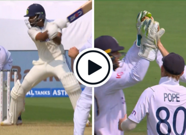 Watch: Ben Foakes takes excellent low catch standing up to spinner despite significant downward deviation
