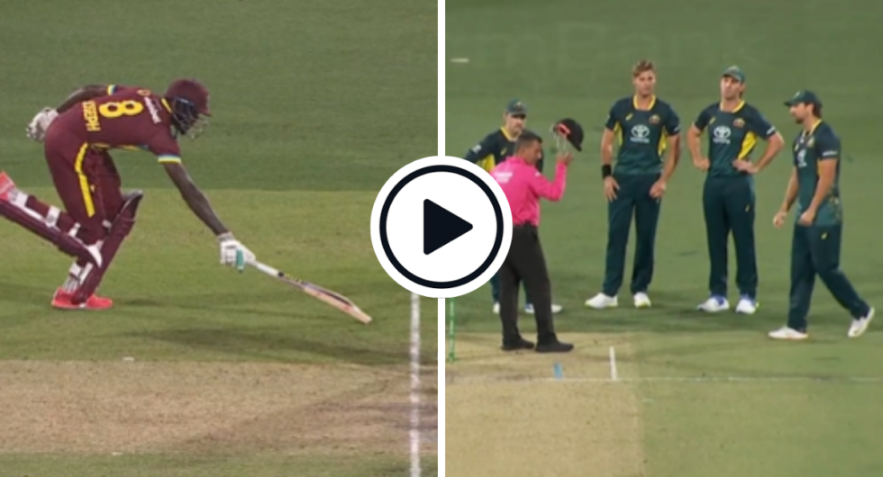 Australia were denied a run out of Alzarri Joseph after they failed to appeal during the 2nd T20I