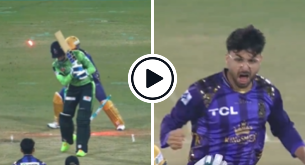 Abrar Ahmed dismissed Rassie van der Dussen with a googly in the PSL on February 19