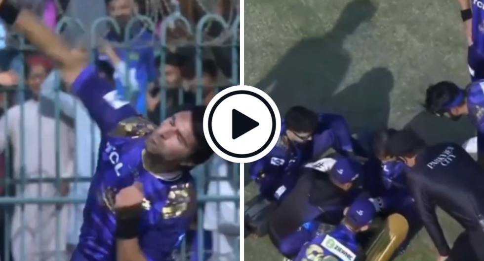 A throw from Mohammad Wasim Jr hit Sarfaraz Khan on the head and he was ruled out of the PSL game eventually due to concussion